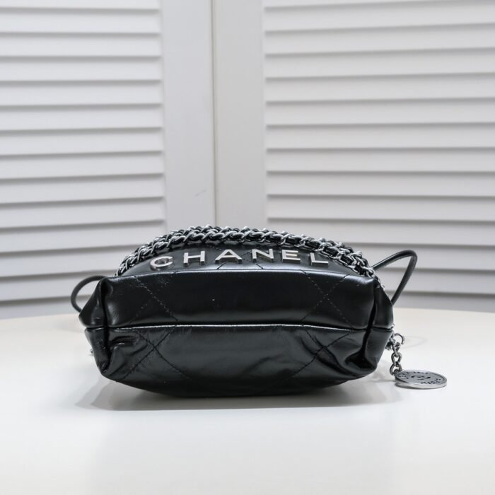 Chanel 22 Trash Bag Silver Hardware Mini Shoulder Bag Handbag - Image 4