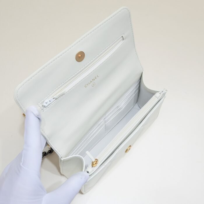 Chanel Woc 3 Colour Metallic Mixed Strap Shoulder Bag Handbag - Image 7