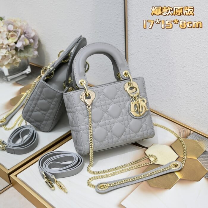 Dior Mini Lady Bag-Lambskin shoulder bag - Image 4