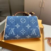 ⁦Louis Vuitton LV Diane Denim Messenger Shoulder Bag Handbag⁩ - الصورة ⁦2⁩