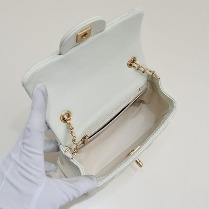 ⁦Chanel Cross Body Metal Ball Chain Shoulder Bag Handbag⁩ - الصورة ⁦7⁩