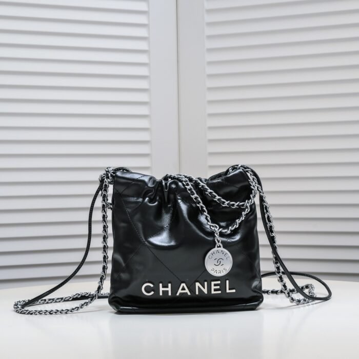 Chanel 22 Trash Bag Silver Hardware Mini Shoulder Bag Handbag - Image 1
