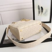 Dior Medium LADY Bag Cannage Embroidery - Image 8