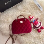 Chanel Classic Mini Mirror Version  With Chain Red Shoulder Bag Handbag 10A