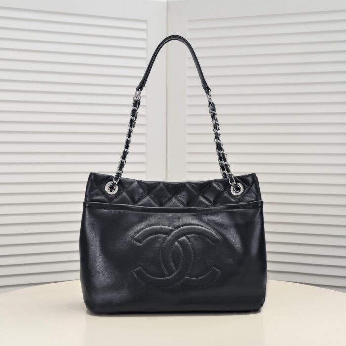 Chanel Tote Shopping Bag Vintage Shoulder Bag Handbag - Image 1