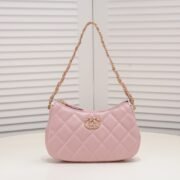 Chanel 23K Double C Hobo Chain Shoulder Bag Handbag - Image 5
