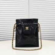 Chanel Drawstring Trash Bag Shoulder Bag Handbag