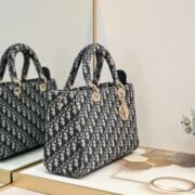 Dior Lady D-sire My Abcdior Horizontal Tote Bag Middle Shoulder Bag Handbag - Image 3