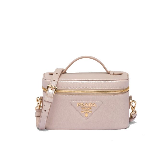 ⁦Prada Leather Makeup Bag Handbag⁩ - الصورة ⁦1⁩