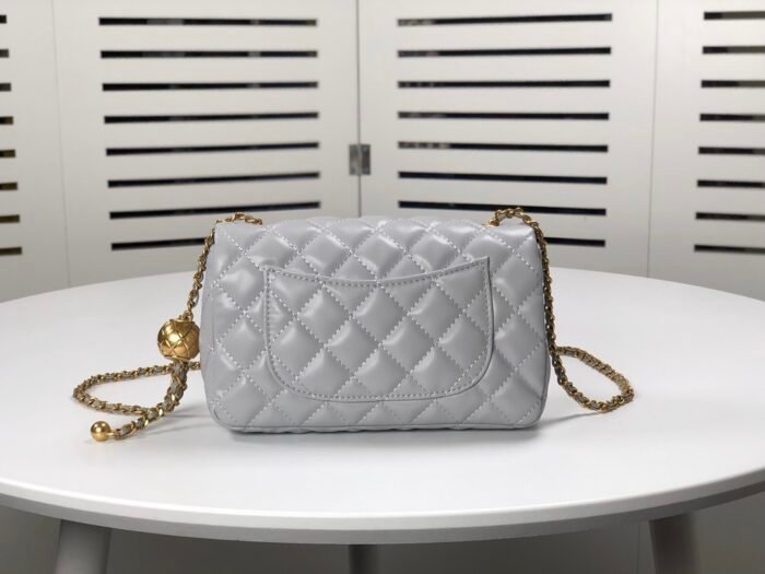 Chanel Cross Body Metal Ball Chain Shoulder Bag Handbag - Image 3