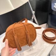 Prada Suede Bucket Bag - Image 7