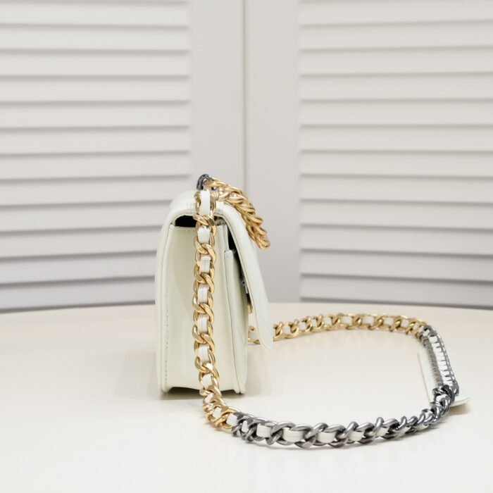 Chanel Woc 3 Colour Metallic Mixed Strap Shoulder Bag Handbag - Image 2