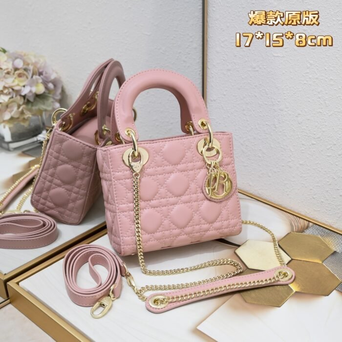 Dior Mini Lady Bag-Lambskin shoulder bag - Image 5