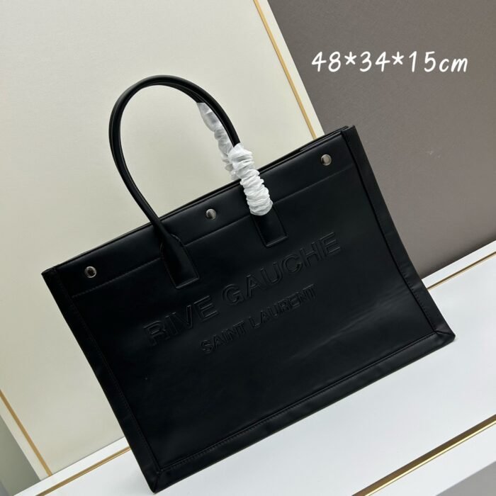 SAINT LAURENT Rive Gauche Tote Bag Handbag - Image 7