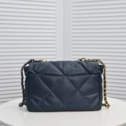 ⁦Chanel Lambskin Quilted Medium19 Flap Shoulder Bag Handbag⁩ - الصورة ⁦3⁩