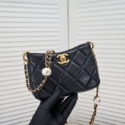 Chanel 24S Hobo Bag With Pearl Adjustable  Shoulder Bag Handbag - Image 5