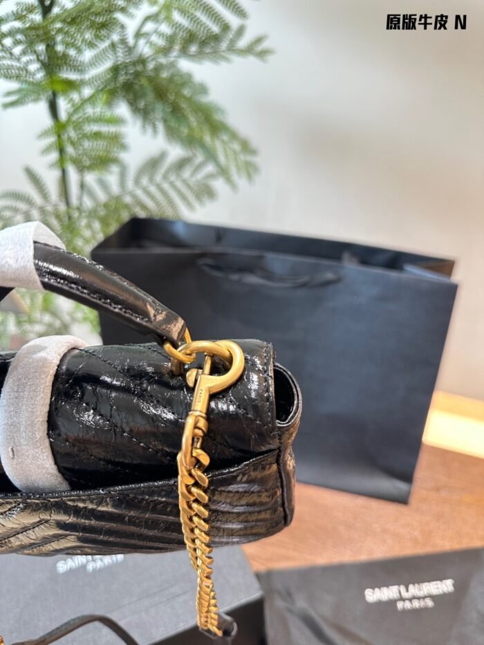 YSL Saint Laurent Mini Envelope Shoulder Bag Handbag - Image 3