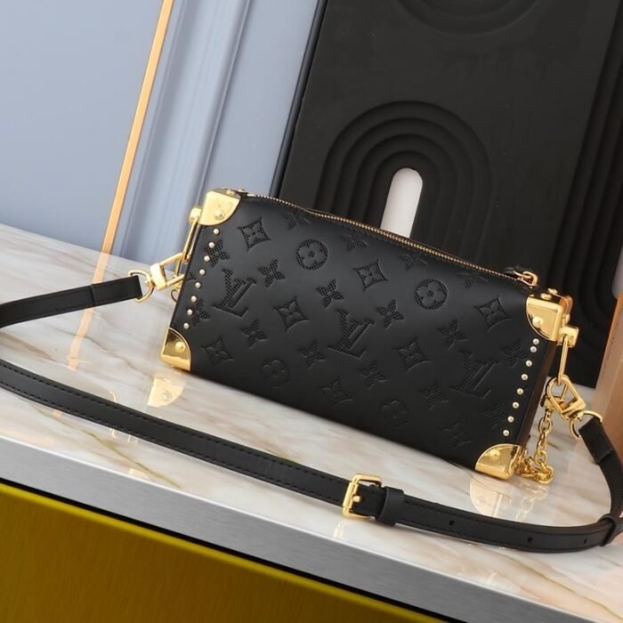 ⁦Louis Vuitton LV Side Trunk Shoulder Handbag Crossbody Bag⁩ - الصورة ⁦2⁩