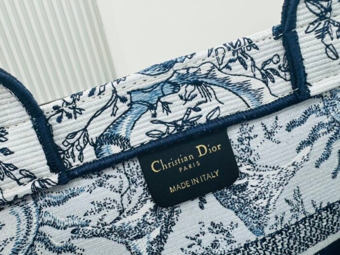 Dior Book Tote Embroider Medium Shoulder Bag Handbag - Image 8