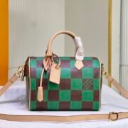 Louis Vuitton LV  Speedy 25 Checkerboard Shoulder Bag Handbag - Image 4