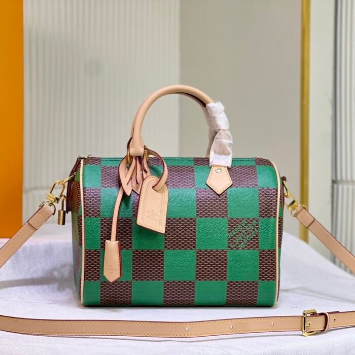 Louis Vuitton LV  Speedy 25 Checkerboard Shoulder Bag Handbag - Image 4