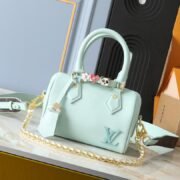 ⁦Louis Vuitton LV Speedy 18 Travelling Tote Shoulder Crossbody Bag⁩ - الصورة ⁦11⁩