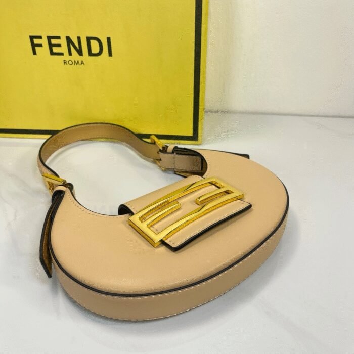 Fendi Cookie Mini Croissant Crescent Handbag Shoulder Bag - Image 4