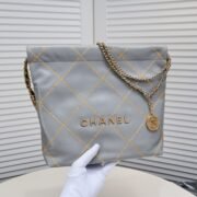 ⁦Chanel 22 Bag Pearl Bag Golden Thread Shoulder Bag Handbag⁩ - الصورة ⁦5⁩