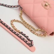 Chanel Lambskin Quilted Small 19 Flap Shoulder Bag Handbag - Image 7