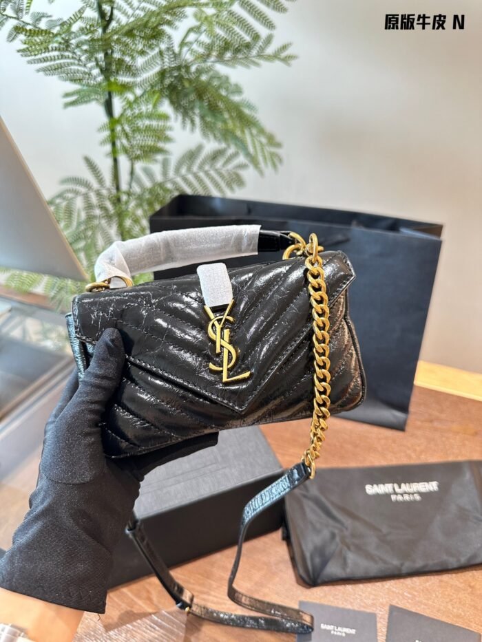 YSL Saint Laurent Mini Envelope Shoulder Bag Handbag - Image 8