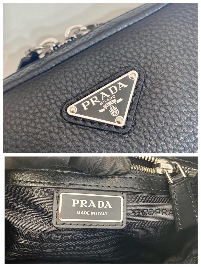 ⁦PRADA Leather Shoulder Bag 10A Quality⁩ - الصورة ⁦7⁩