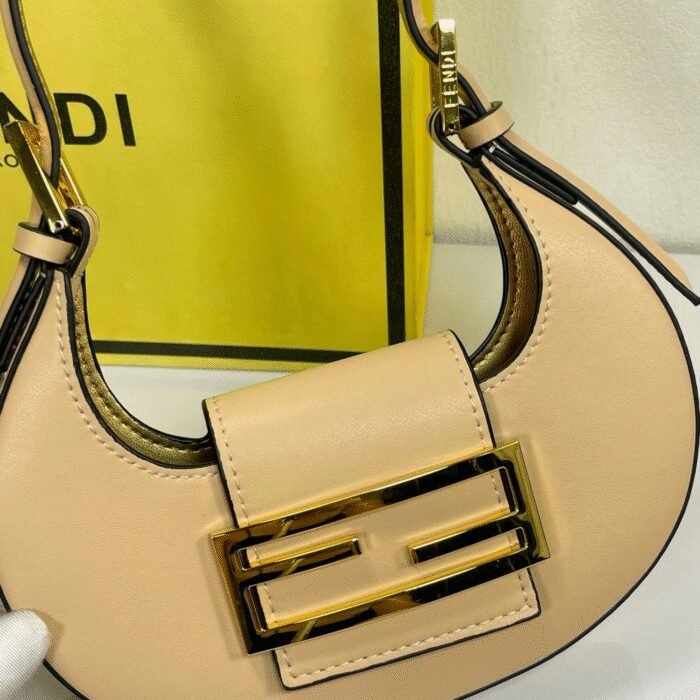 Fendi Cookie Mini Croissant Crescent Handbag Shoulder Bag - Image 6