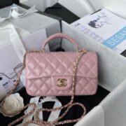 Chanle Lambskin Mini Top Handle CF Shoulder Bag - Image 6