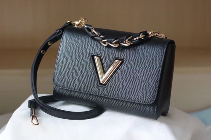 ⁦Louis Vuitton LV Twist Lock Detachable Shoulder Satchel Handbag⁩ - الصورة ⁦7⁩