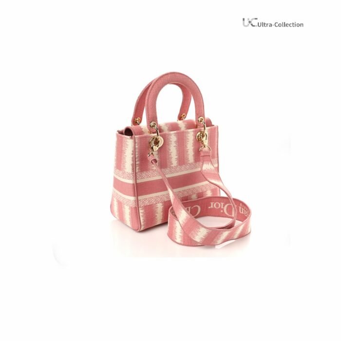 Medium Lady D-Lite Bag 'Lite Pink' - Image 2