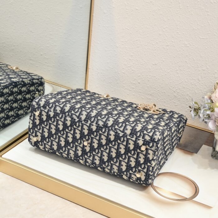 Dior Lady D-sire My Abcdior Horizontal Tote Bag Middle Shoulder Bag Handbag - Image 7