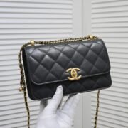 ⁦Chanel WOC Double Gold Ball Chain Shoulder Bag Handbag⁩ - الصورة ⁦5⁩