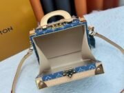 Louis Vuitton PETITE VALISE DENIM BLEU Petite Valise M24161 Shoulder Bag Handbag - Image 9