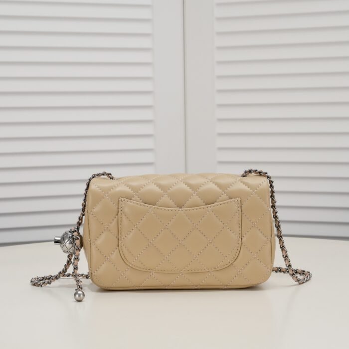 Chanel Cross Body Metal Ball Chain Shoulder Bag Handbag - Image 3