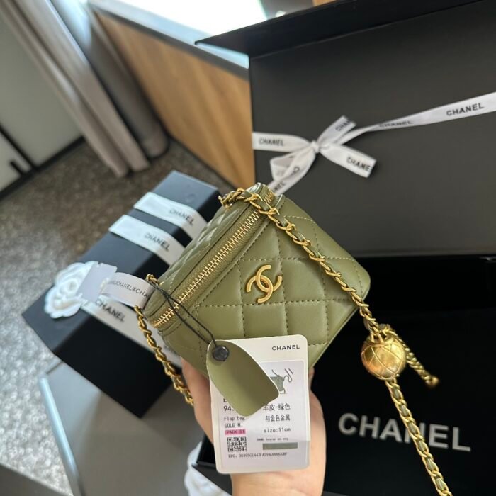 ⁦Chanel Golden Ball Box Bag Cosmetic Bag Shoulder Bag Handbag⁩ - الصورة ⁦12⁩