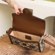 GUCCI 1955 Horsebit Shoulder Mini Bag 10A Mirror Quality Version 699296 - Image 10