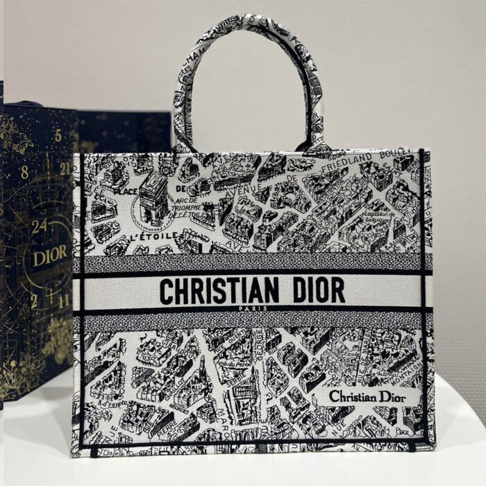 DIOR Book Tote Paris Map Bags - Image 7