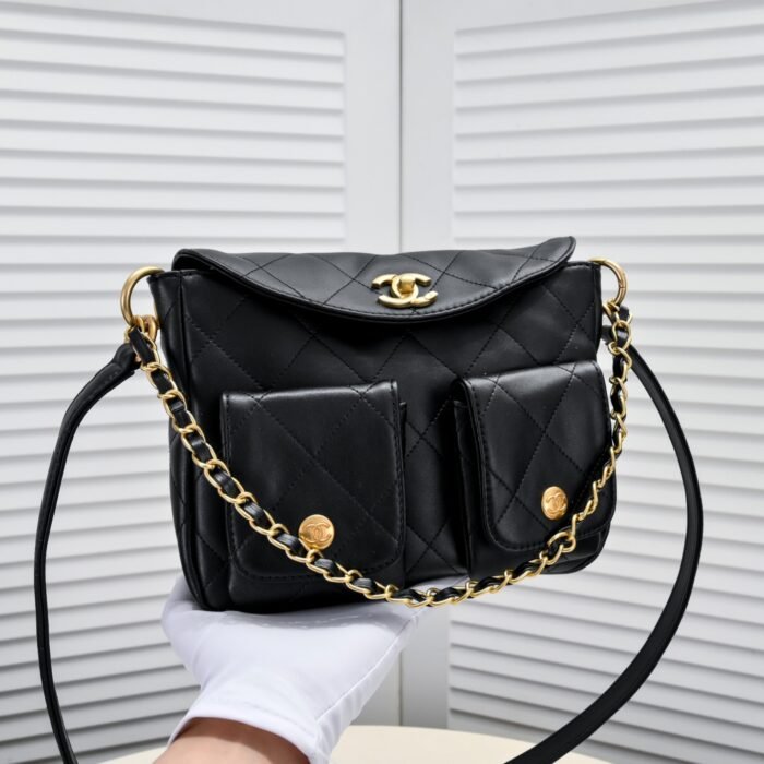 Chanel 24p Underarm Hoho Hippie Bag Small Shoulder Bag Handbag - Image 5