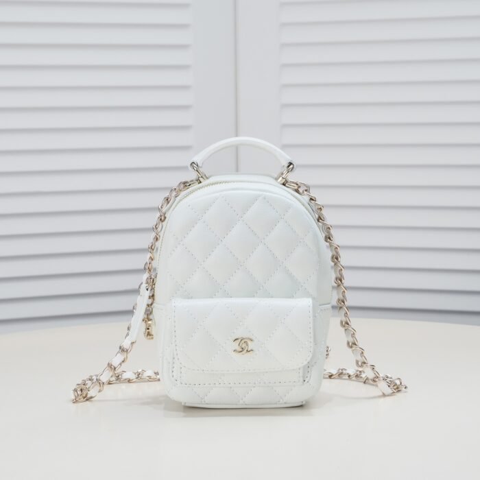 ⁦Chanel 24C Mini Small School Bag Backpack Bag Handbag⁩ - الصورة ⁦1⁩