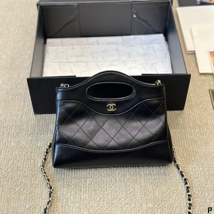 CHANEL 31 Mini Cowhide Shoulder Bag Black - Image 2