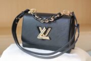 ⁦Louis Vuitton LV Twist Lock Detachable Shoulder Satchel Handbag⁩ - الصورة ⁦6⁩