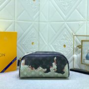 Louis Vuitton LV  Cosmetics Pouch Toiletry Bag Leather Handbag  Shoulder Bag - Image 13