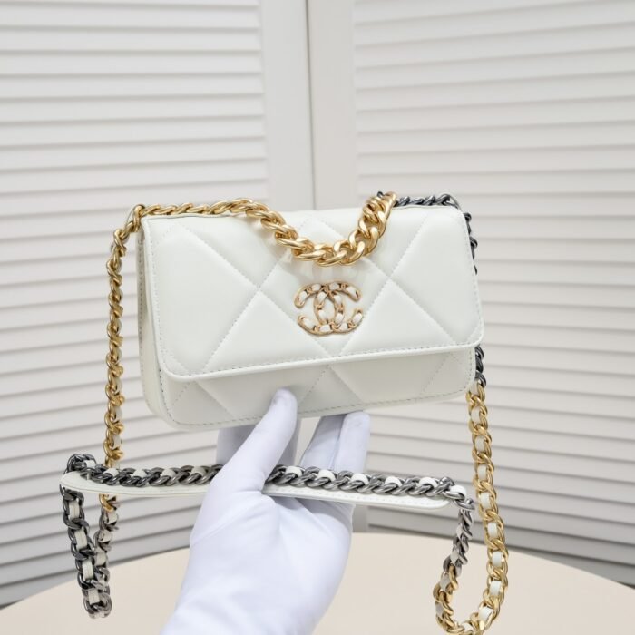 Chanel Woc 3 Colour Metallic Mixed Strap Shoulder Bag Handbag - Image 6
