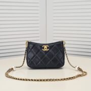 Chanel 24S Hobo Bag With Pearl Adjustable  Shoulder Bag Handbag