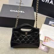CHANEL 31 Mini  Chain Shoulder Bag Shiny Calf Leather - Image 8